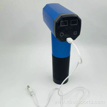 OEM Fitness LCD Screen Cordless 4-Heads Massage Gun